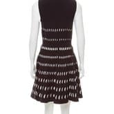 Alaïa Black And White Open Knit Mini Dress — image 3