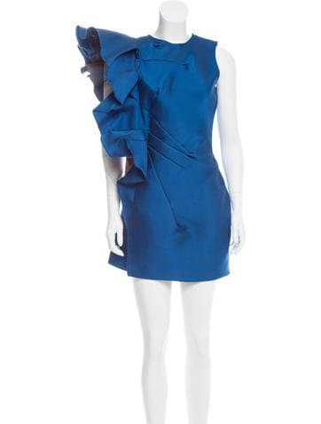 Lanvin Ruffle-accented Mini Dress
