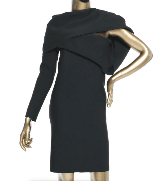 Lanvin Black Sleevelss W Ruffles Dress