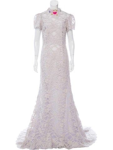 Luisa Beccaria 2016 Floral Lace Gown