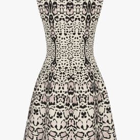 Alaia Animal Print Wool Mini Dress — image 4