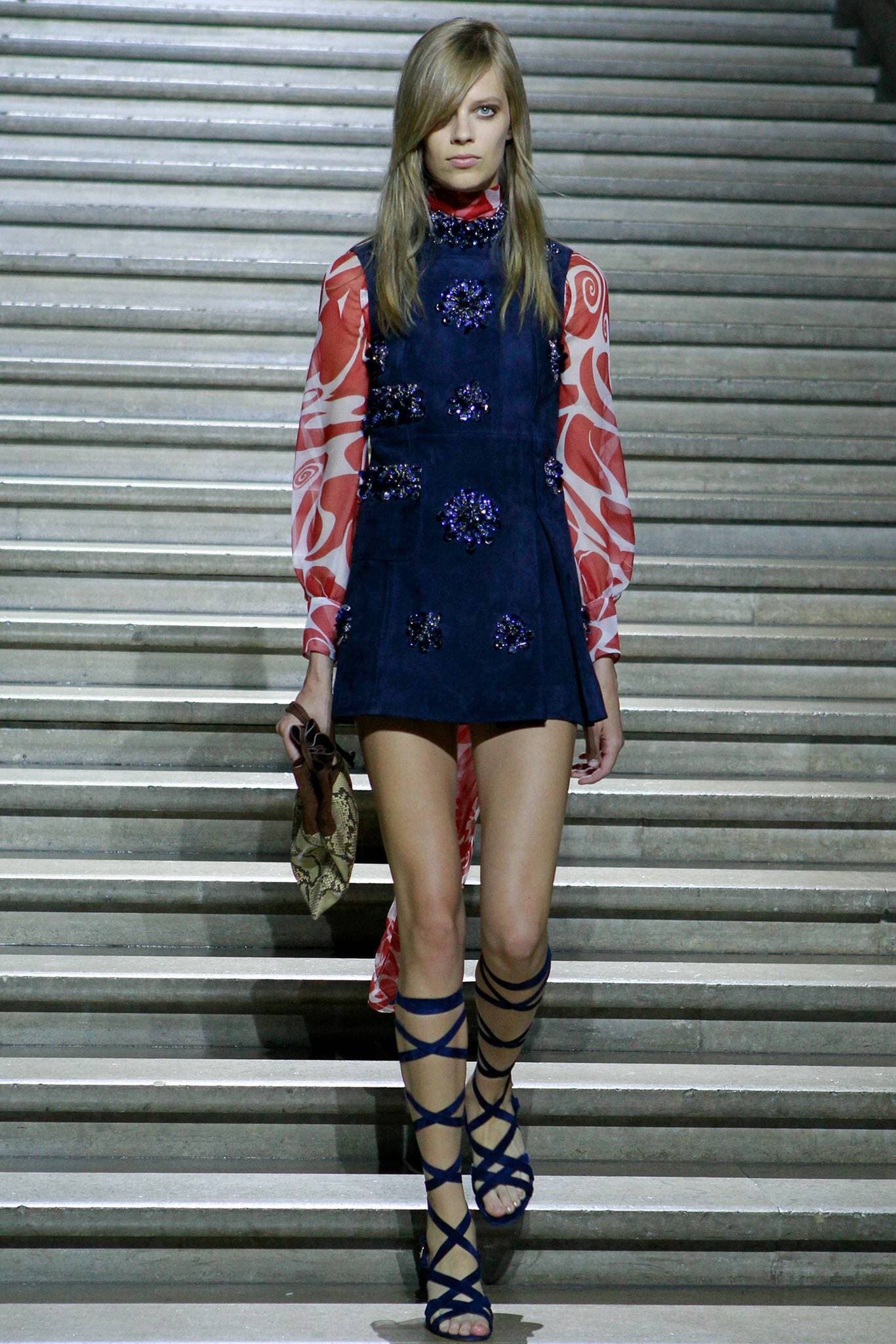 Miu Miu Suede Embellished Dress