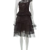 Monique Lhuillier One-shoulder Midi Dress — image 1