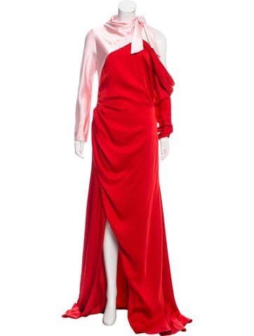Monse Colorblock Satin Dress