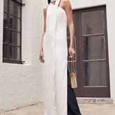 Monse White Buckle Gown — image 1