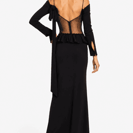 Alessandra Rich Black Off The Shoulder Gown — image 6