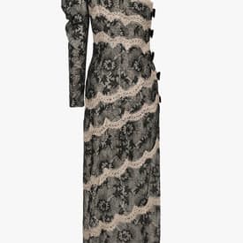 Alessandra Rich One-shoulder Lace Dress — image 5