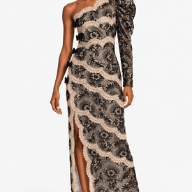 Alessandra Rich One-shoulder Lace Dress — image 6