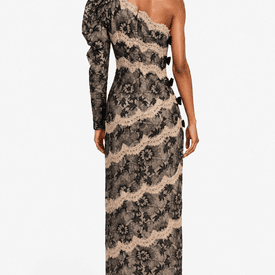Alessandra Rich One-shoulder Lace Dress — image 7