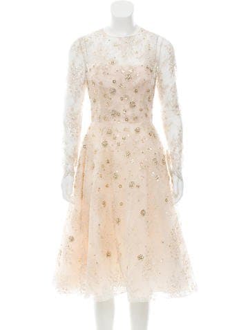 Oscar De La Renta 2017 Embellished Dress