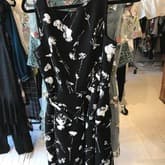 Oscar De La Renta Black And White Printed Dress — image 1