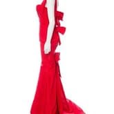 Oscar De La Renta Bow-adorned Silk Gown — image 2