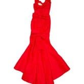 Oscar De La Renta Bow-adorned Silk Gown — image 3
