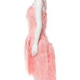 Oscar De La Renta Silk Feather-trimmed Dress — image 2