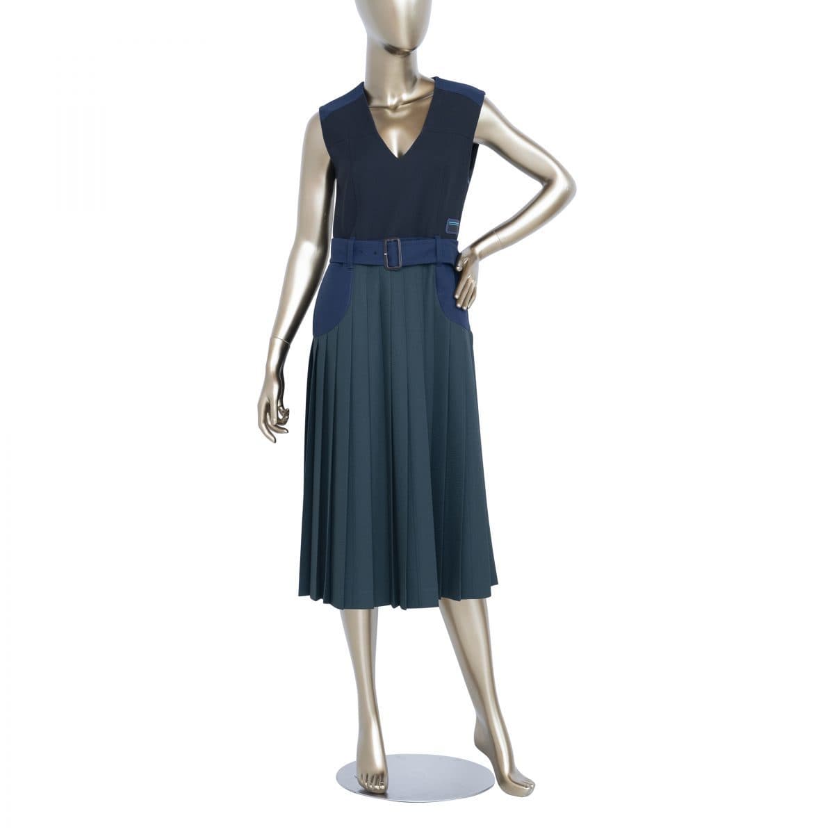 Prada Wool Pleated Dress
