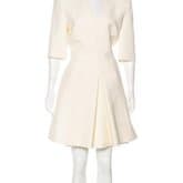 Alexander Mcqueen 2016 White Wool-blend Dress — image 1