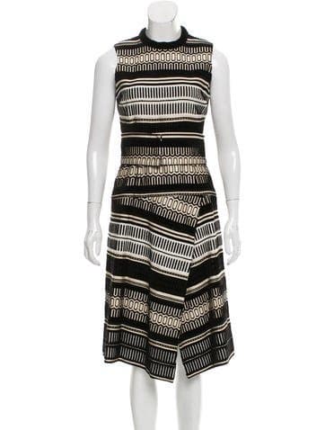 Proenza Schouler Velvet-trimmed Midi Dress