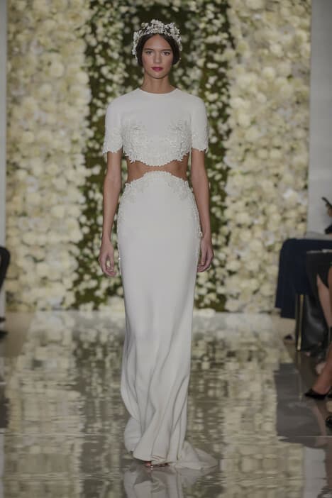 Reem Acra I'm Chic Two-piece Wedding Gown