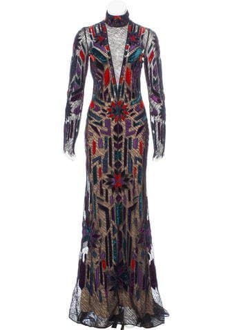 Roberto Cavalli Beaded Lace Dress