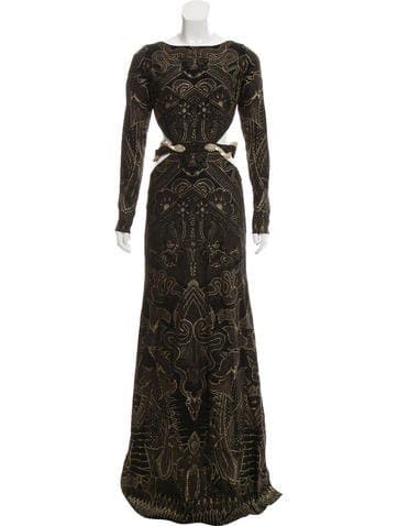 Roberto Cavalli Cutout Evening Dress