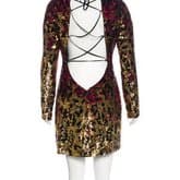 Roberto Cavalli Sequined Open-back Dress — image 3