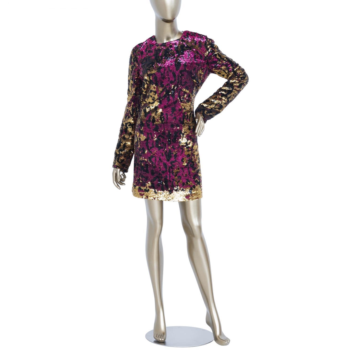 Roberto Cavalli Sequined Open-back Dress