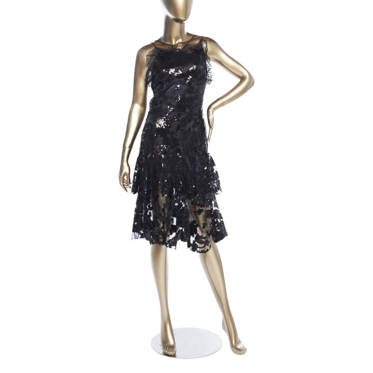 Rodarte Emblellished Sleeveless Dress Black