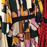 Roksanda Multicolor Midi Bell Sleeve Dress — image 1
