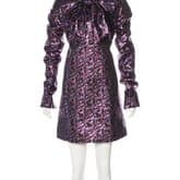 Saint Laurent Brocade Mini Dress — image 1