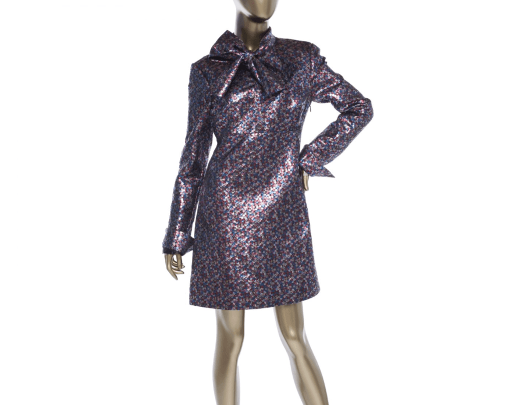 Saint Laurent Brocade Mini Dress