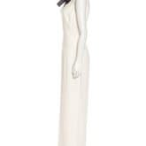 Alexander Mcqueen Cream Bow-embellished Crepe Gown — image 2
