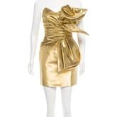 Saint Laurent Metallic Mini Dress — image 1