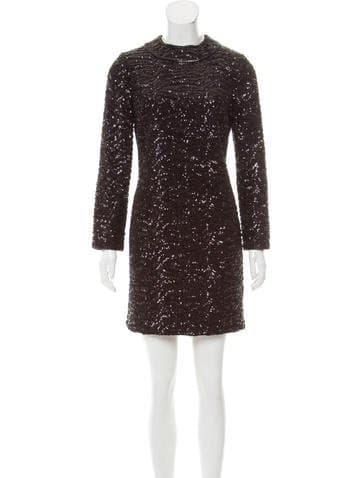 Saint Laurent Sequined Cocktail Dress