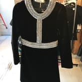 Saint Laurent Velvet Chain Link Dress — image 1
