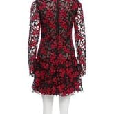 Sandra Mansour Fall 2016 Floral Lace Mini Dress — image 3